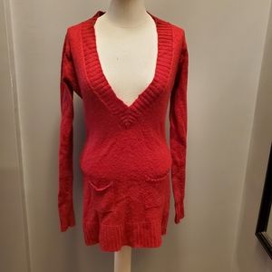 Wet Seal Red Bodycon Sweater Dress XL